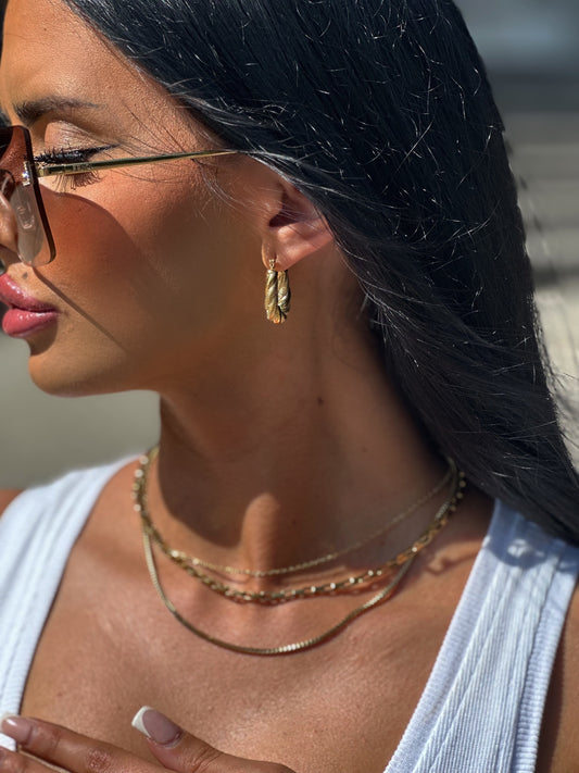 Chunky Twisted Rope Hoops