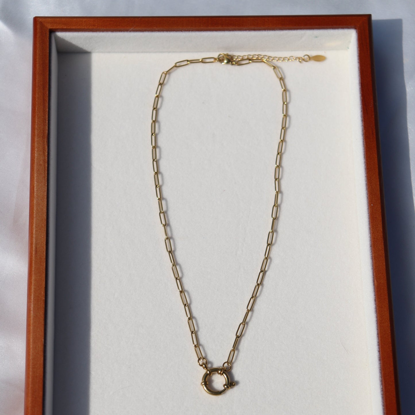 Paperclip Sailor Charm Necklace