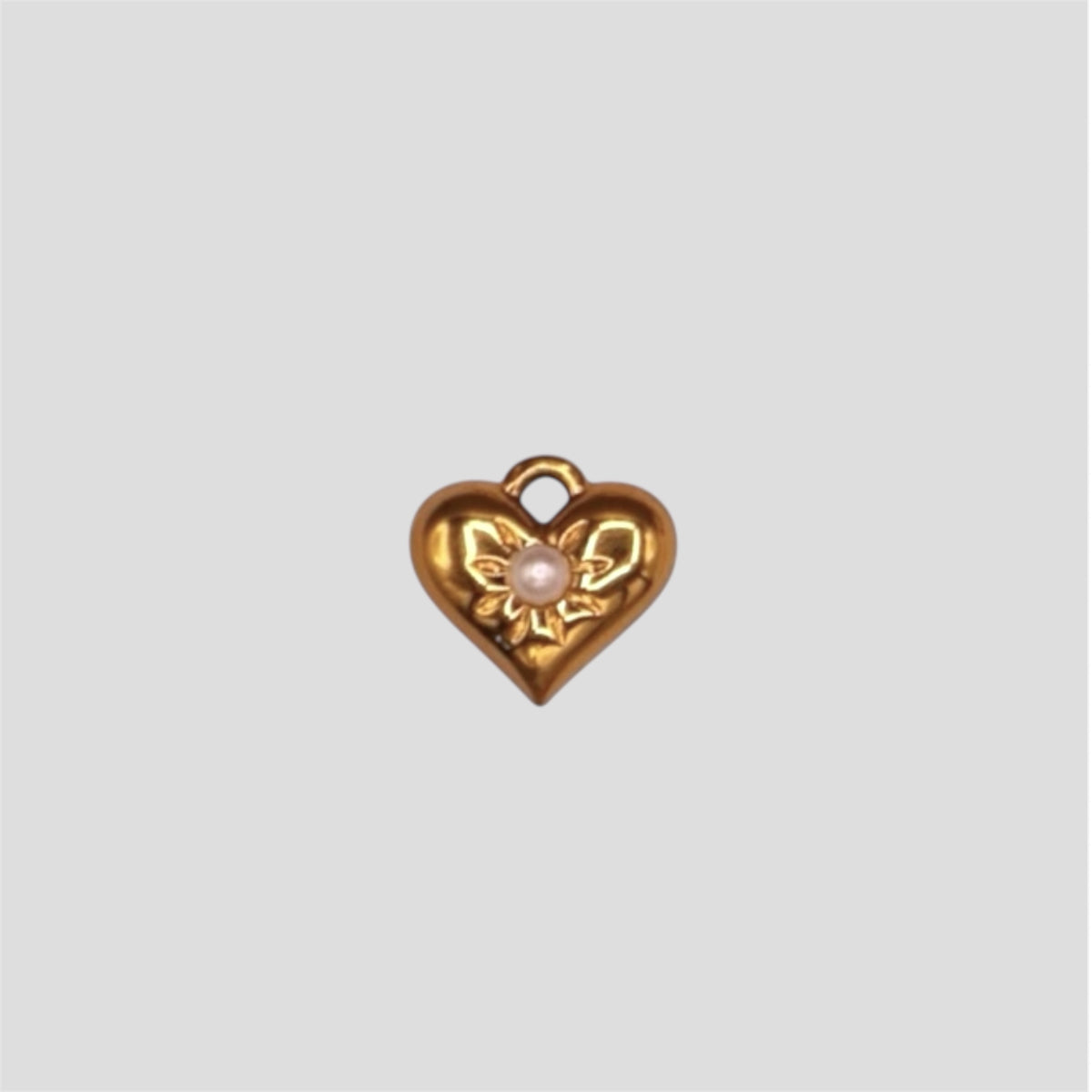 Heart & Pearl Charm