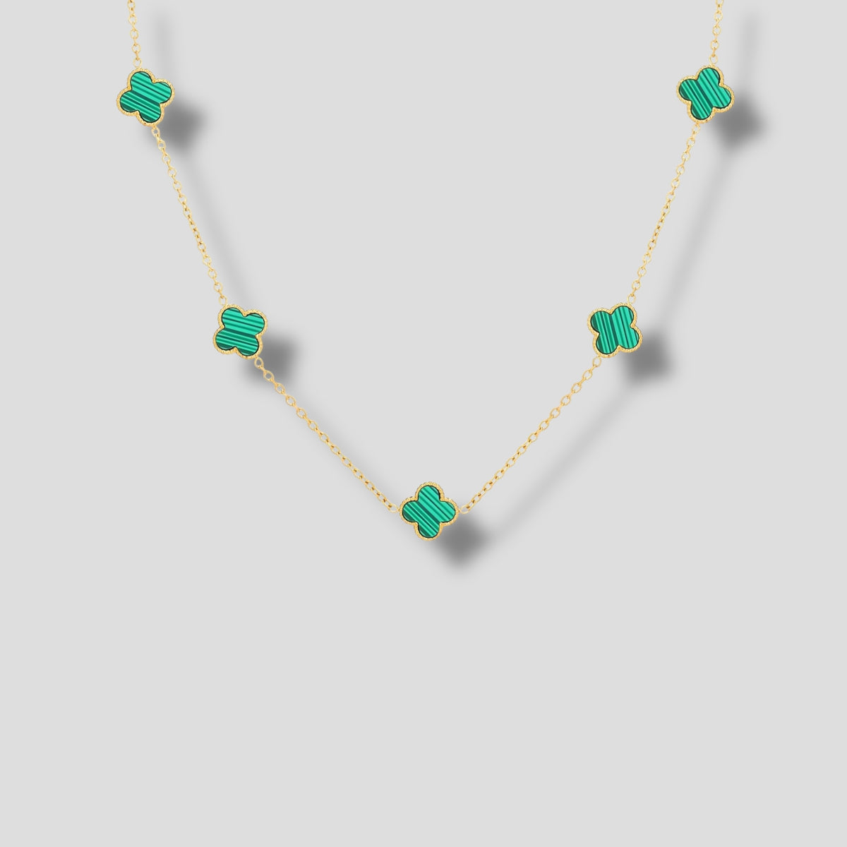 Emerald Clover Necklace