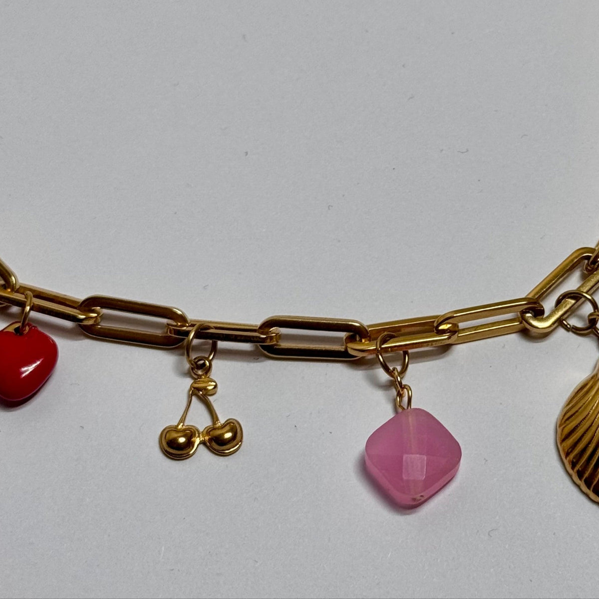 Gold Cherry Charm