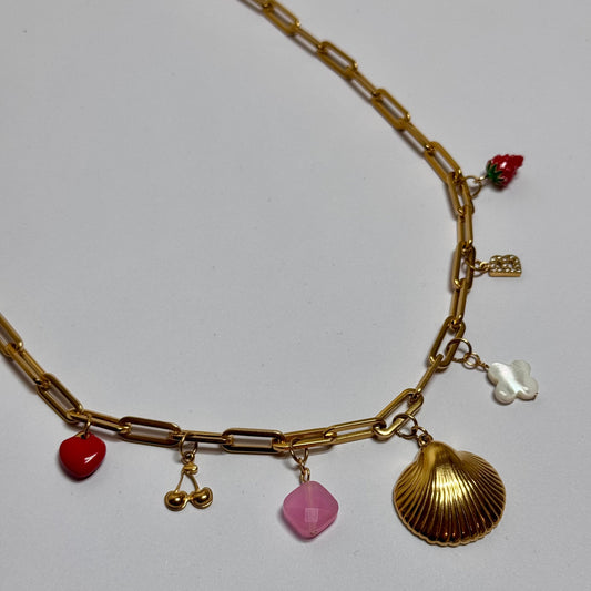 Gold Cherry Charm