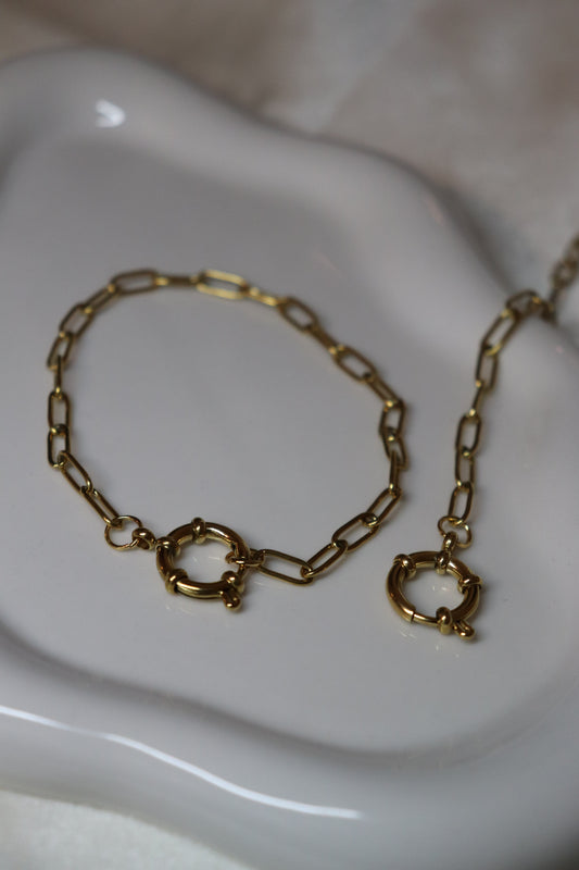 HELWA Paperclip Sailor Charm Bracelet