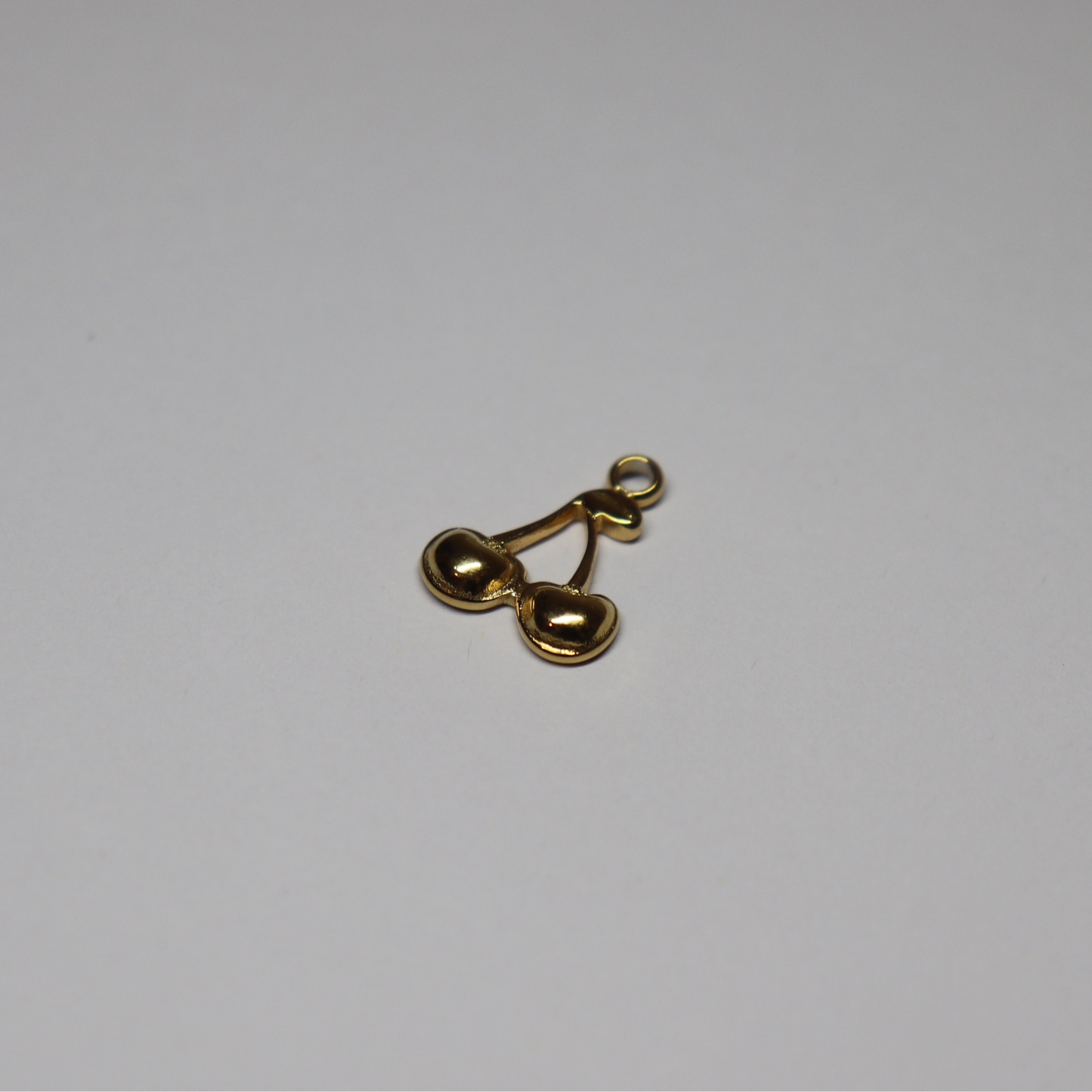 Gold Cherry Charm