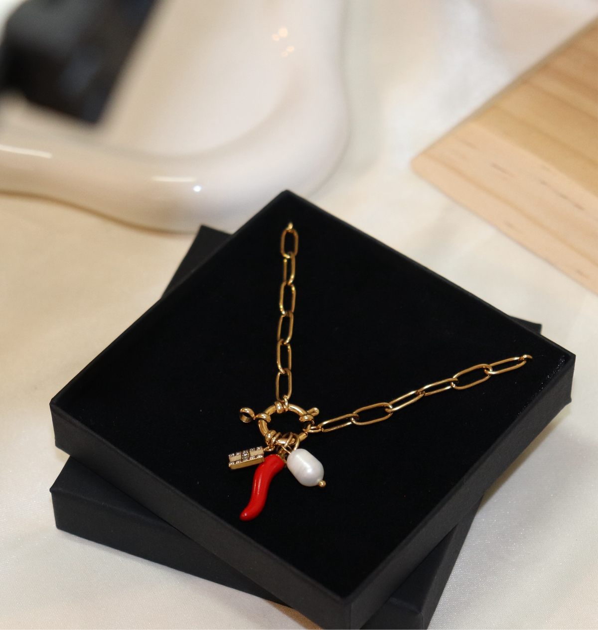 Mini Pearl Charm