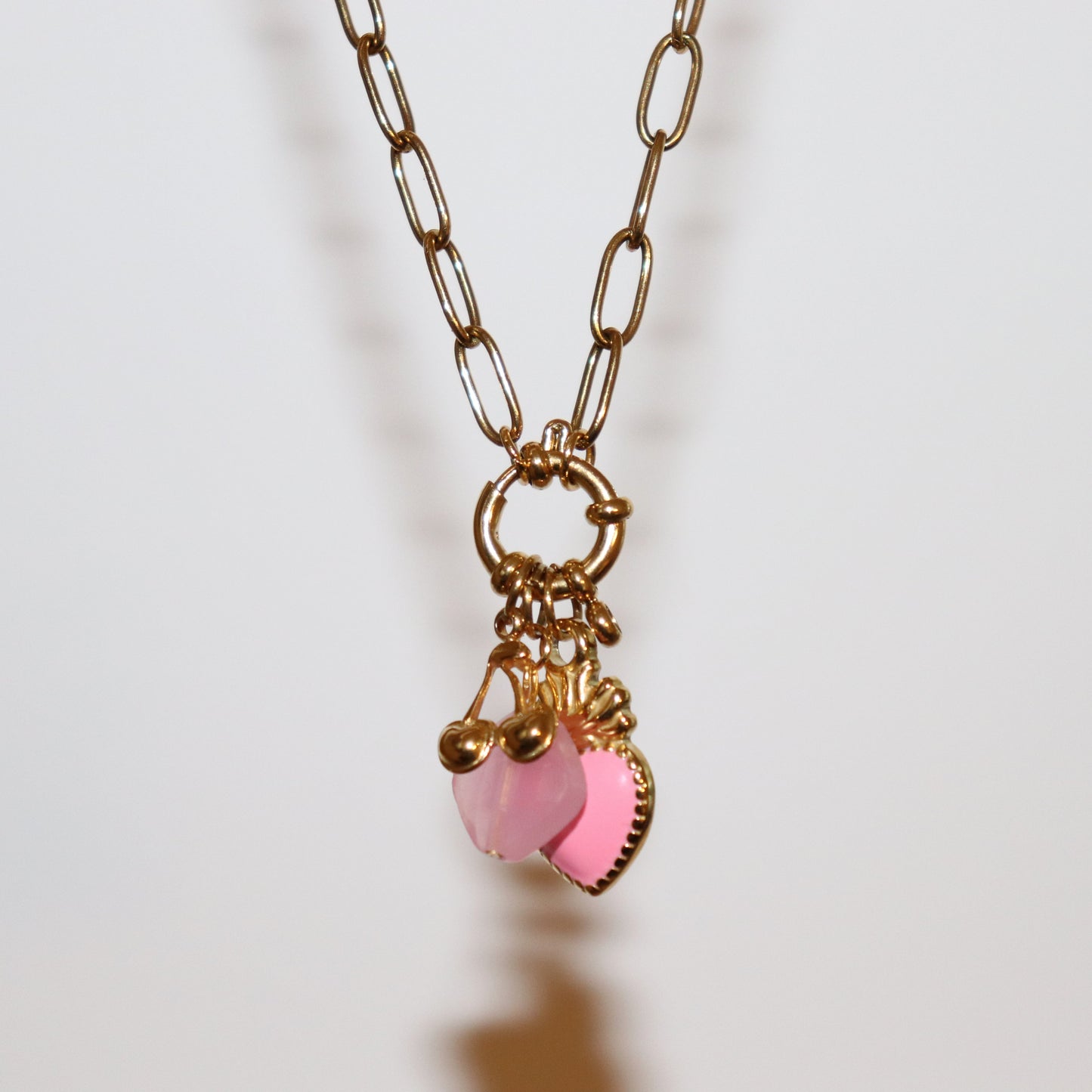 Gold Cherry Charm