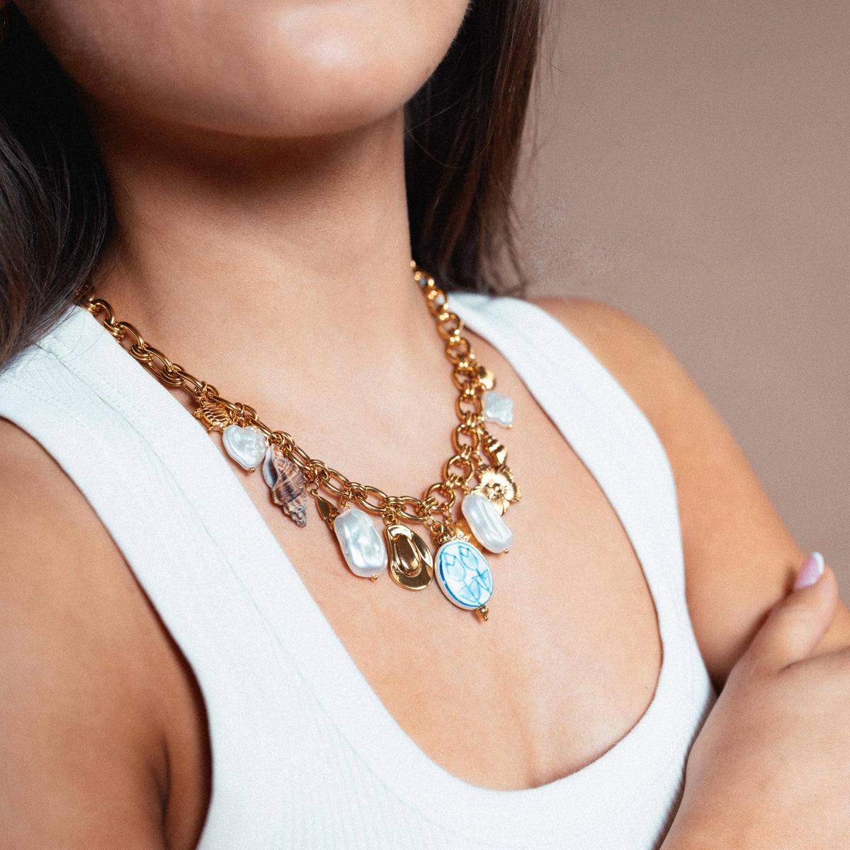 Solana Multicharm Necklace