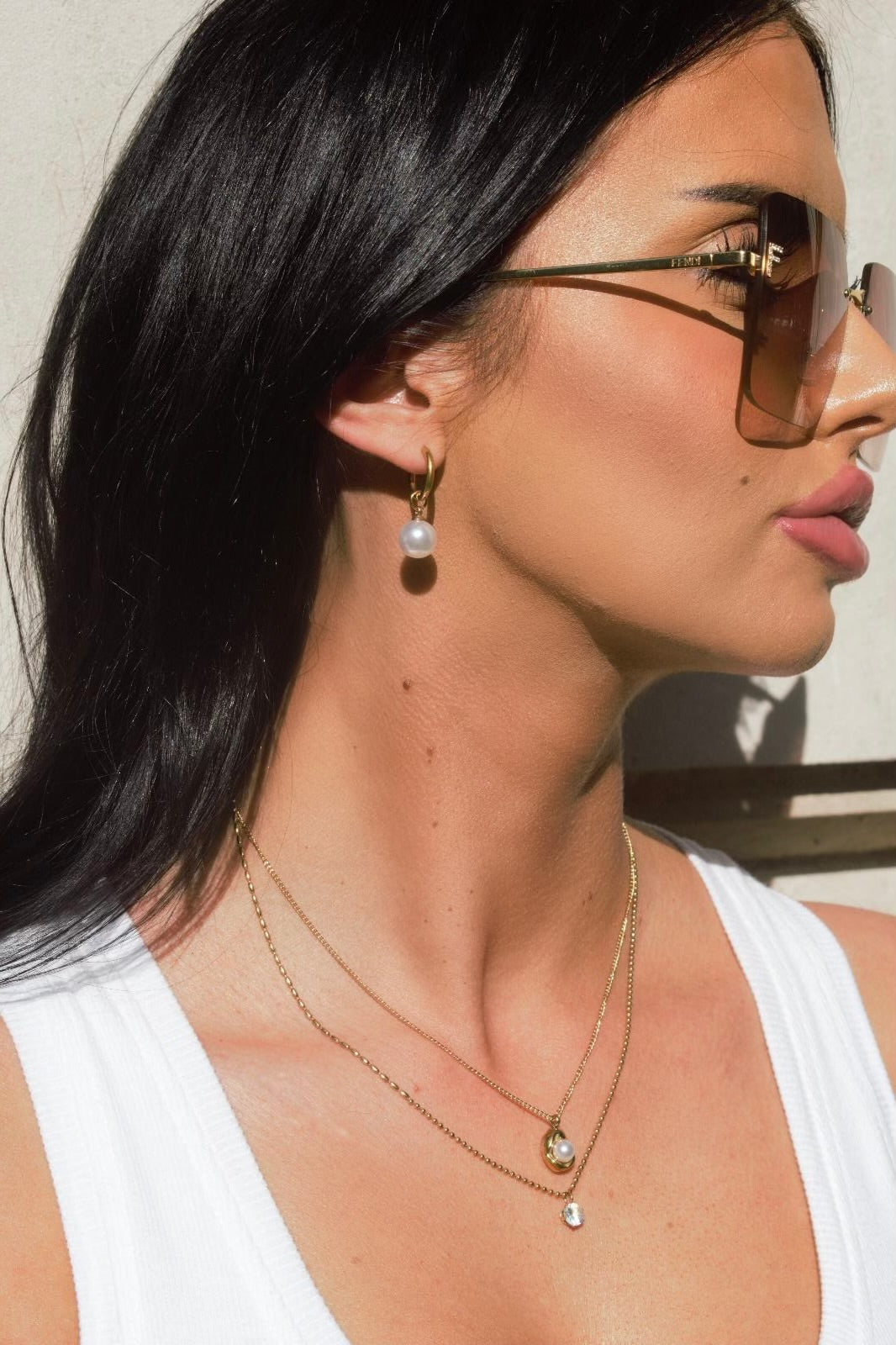 Crystal Ball Chain Necklace