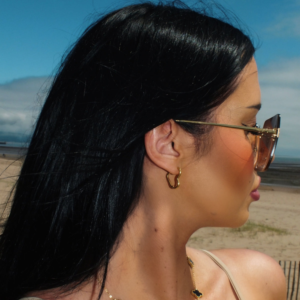 Heart Outline Hoops
