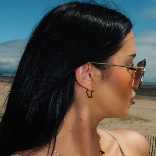 Heart Outline Hoops