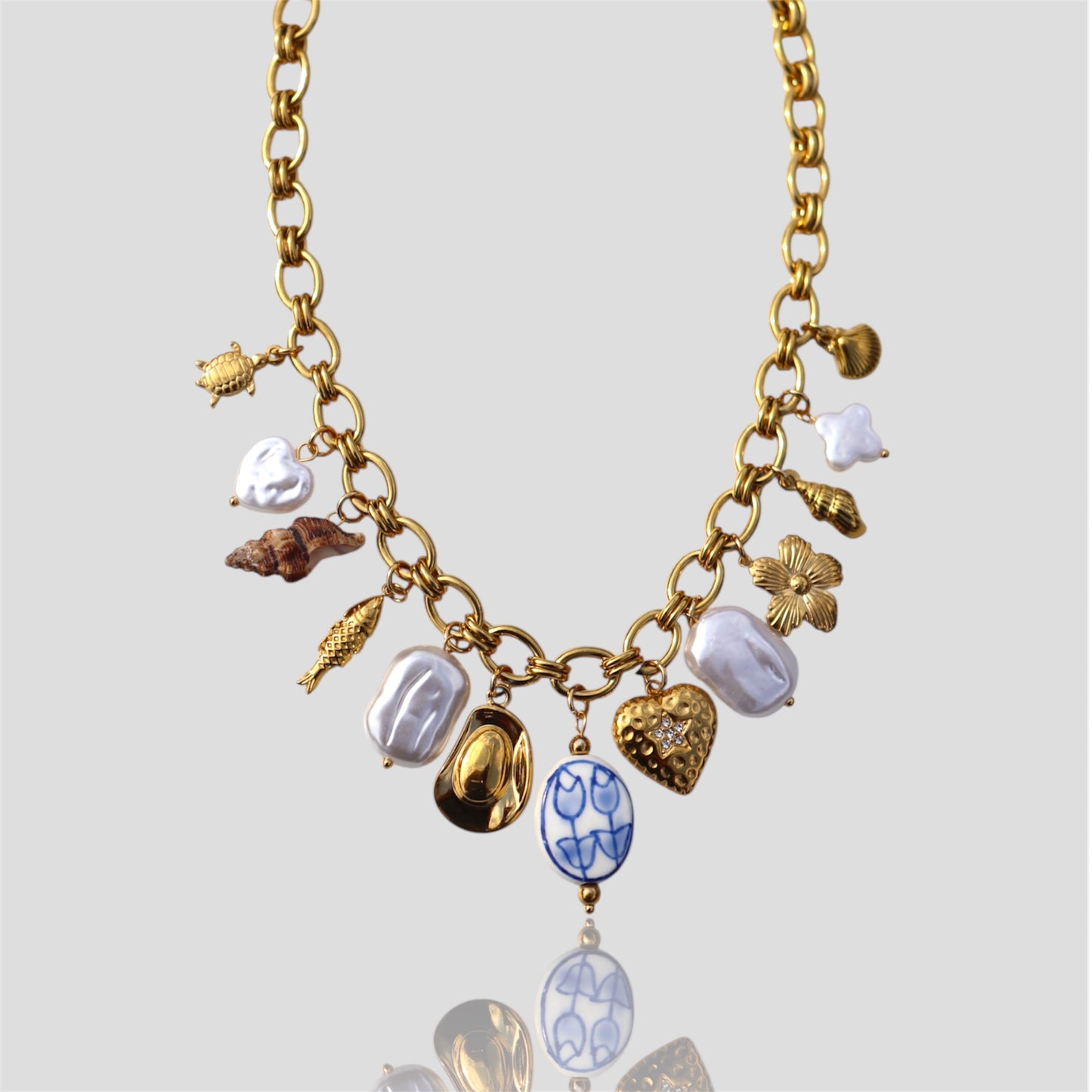 Solana Multicharm Necklace
