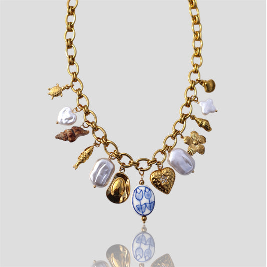 Solana Multicharm Necklace