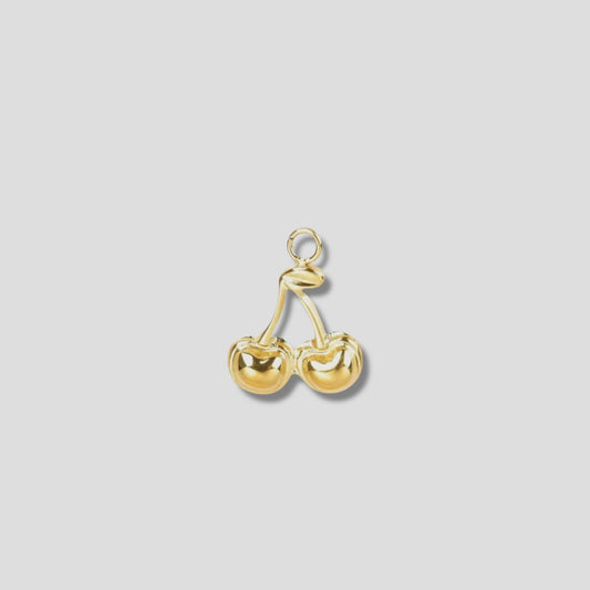 Gold Cherry Charm
