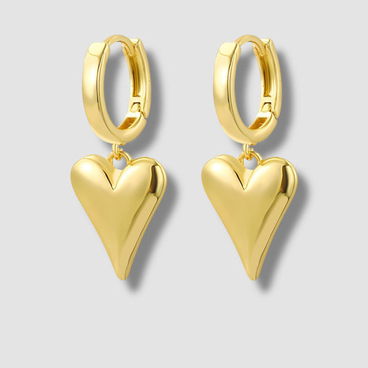 Hattie Heart Mini Hoops
