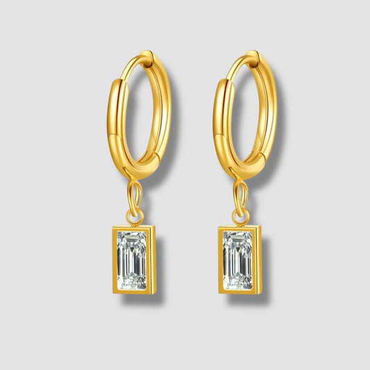 Crystal Dangle Huggies
