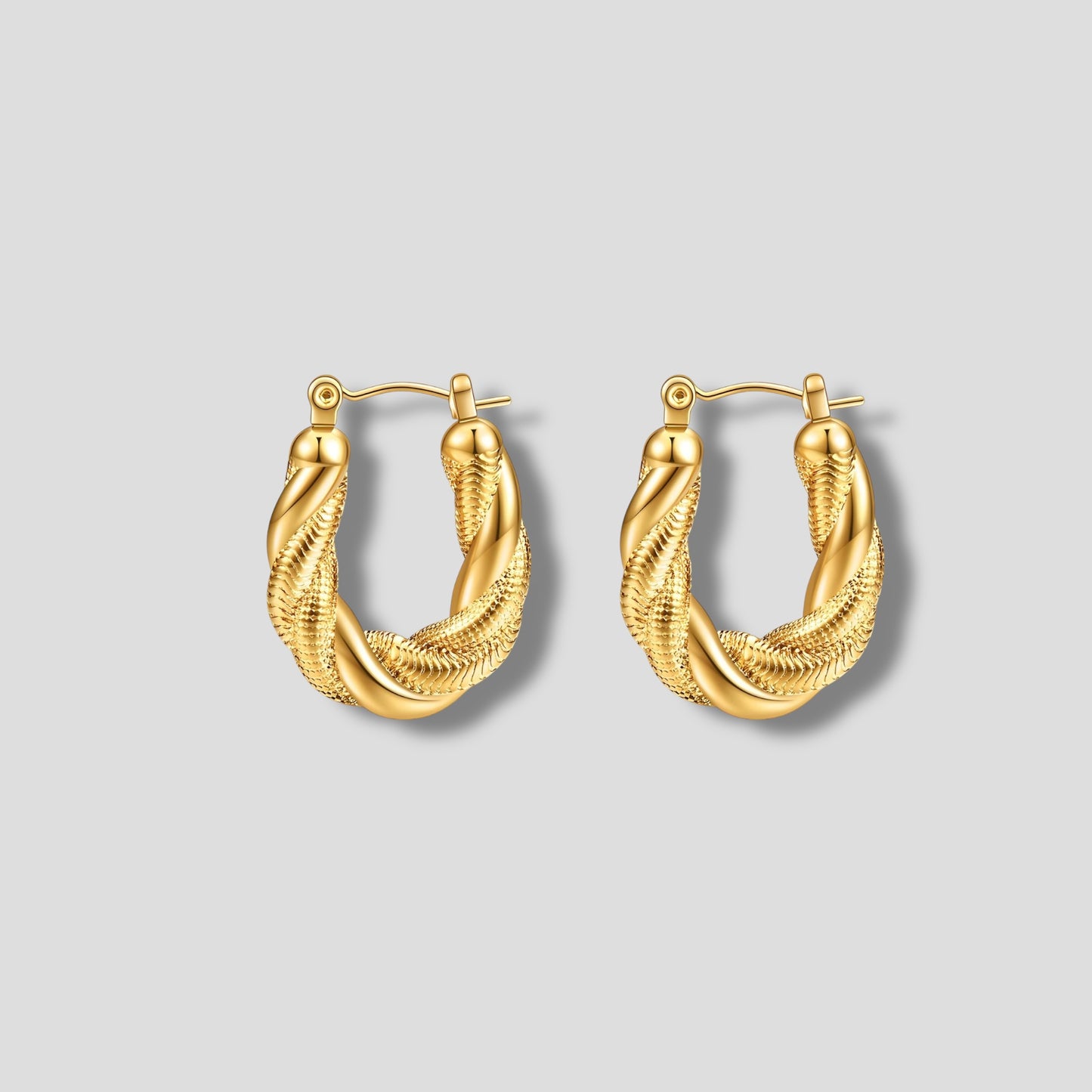 Chunky Twisted Rope Hoops