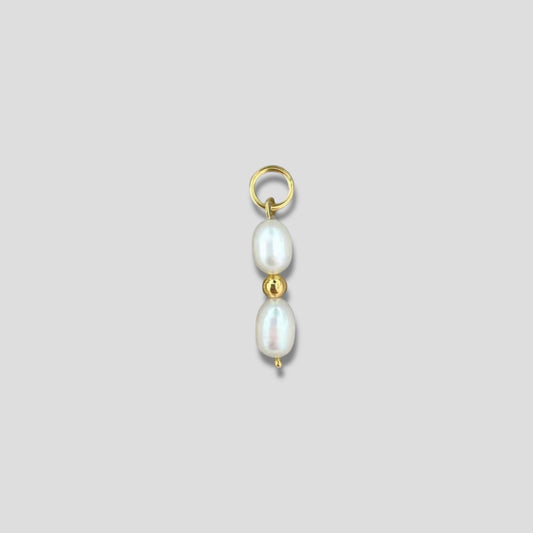 Pearl & Gold Charm